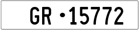 Trailer License Plate